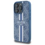 Guess GUHMP16XP4RPSB iPhone 16 Pro Max 6.9" blue hardcase 4G Printed Stripes MagSafe - imagine 2