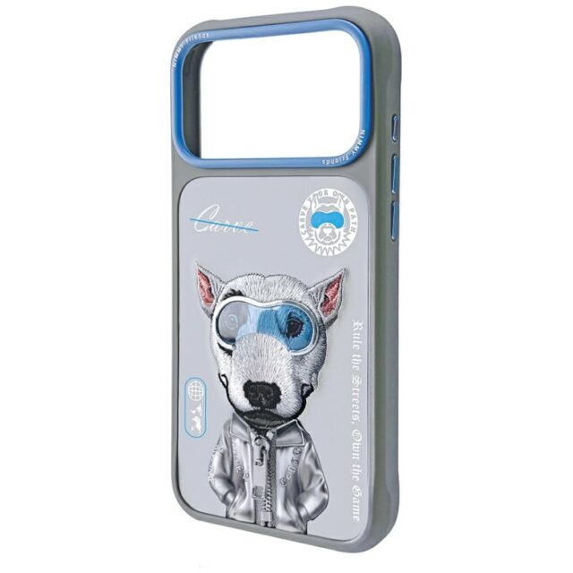 Case Nimmy Cool&Cute 2.0 Dog for iPhone   17 Pro grey - imagine 3