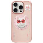 Nimmy Glasses Cool Cat MagSafe case for iPhone 16 Pro Max pink