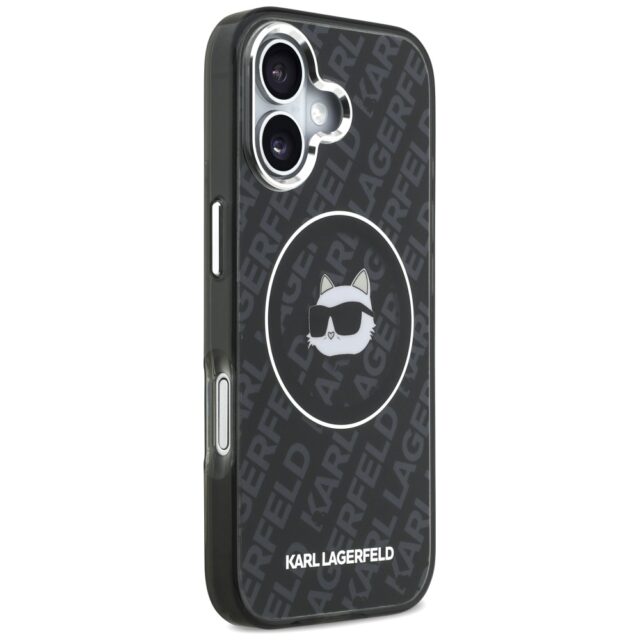 Case Karl Lagerfeld IML Choupette Head   Logo MagSafe for iPhone 17 black - imagine 4