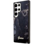 Guess GUHCS23LHTMRSK S23 Ultra S918 black hardcase Golden Marble Collection - imagine 2