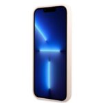 Guess GUHMP13LSPLP iPhone 13 Pro / 13 6,1" pink hard case Silicone Logo Plate MagSafe - imagine 5