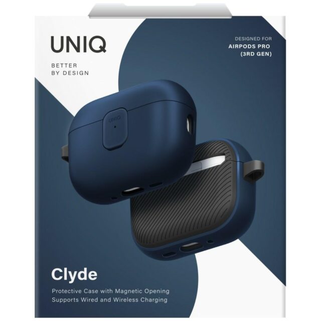 Case UNIQ Clyde for AirPods Pro 3 gen blue-grey - imagine 6