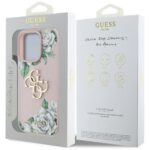 Case Guess Grained Roses Big 4G logo for iPhone 16 Pro pink - imagine 8