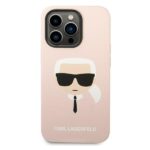 Karl Lagerfeld KLHMP14XSLKHLP iPhone 14 Pro Max 6,7" hardcase light pink Silicone Karl`s - imagine 3