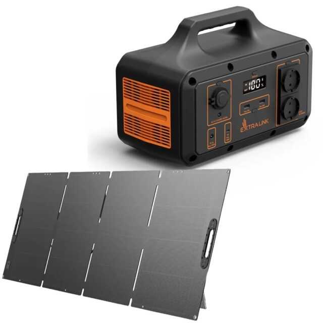 Extralink EPS-120W | Foldable solar panel | for Power Station, Tuya - imagine 2