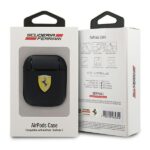 Ferrari FESA2LEBK AirPods cover black On Track Leather - imagine 4