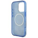 Guess GUHMP16LH4PYEEB iPhone 16 Pro 6.3" blue hardcase IML Peony On 4G Background MagSafe - imagine 7