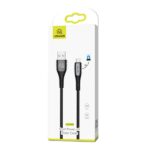 USAMS Braided U-Tone microUSB Cable 1.2m Power-off 2A Fast Charging black SJ346USB01 (US-SJ346) - imagine 10
