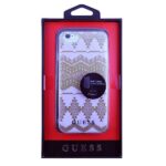 Guess GUHCP7TGTA iPhone 7/8/SE 2020/ SE 2022 taupe hardcase Aztec Tribal 3D - imagine 2
