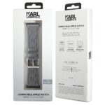 Karl Lagerfeld Strap KLAWMSAKLHPG Apple Watch 38/40/41mm silver strap Saffiano Monogram - imagine 3