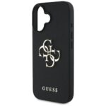 Case Guess Grained Big 4G Logo Small Classic Logo for iPhone 16 black - imagine 6
