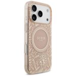 Guess IML Flowers Electro Pearl Strap MagSafe Case for iPhone 17 Pro Pink - imagine 4