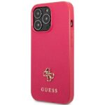 Guess GUHCP13XPS4MF iPhone 13 Pro Max 6,7" pink hardcase Saffiano 4G Small Metal Logo - imagine 2
