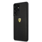 Ferrari FESPEHCS21LBK S21 Ultra G996 black hardcase On Track Perforated - imagine 2