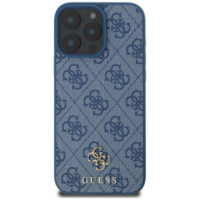 Case Guess HC PU 4G Small 4G and Classic for iPhone 16 Pro Max MagSafe blue - imagine 3