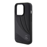 Mercedes MEHCP15X8ROLK iPhone 15 Pro Max 6.7" Black Hardcase Leather Wave Pattern - imagine 6