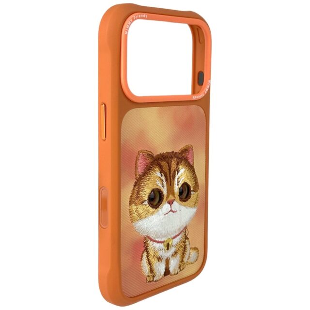 Etui Nimmy Big Eyed Pet 2.0 Cat do        iPhone 17 Pro Max pomarańczowy - imagine 4