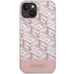 Guess GUHMP14MHGCFSEP iPhone 14 Plus/ 15 Plus 6.7" pink hard case GCube Stripes MagSafe - imagine 3