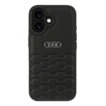 Audi Synthetic Leather iPhone 16 6.1" black hardcase AU-TPUPCIP16-GT/D2-BK