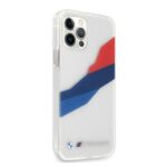 BMW BMHCP12LSKTGT iPhone 12 Pro Max 6,7" transparent hardcase Motorsport Tricolor - imagine 4