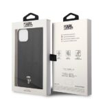 Karl Lagerfeld KLHCP14SPSQPK iPhone 14/ 15 / 13 6,1" hardcase black Puffy Ikonik Pin - imagine 8