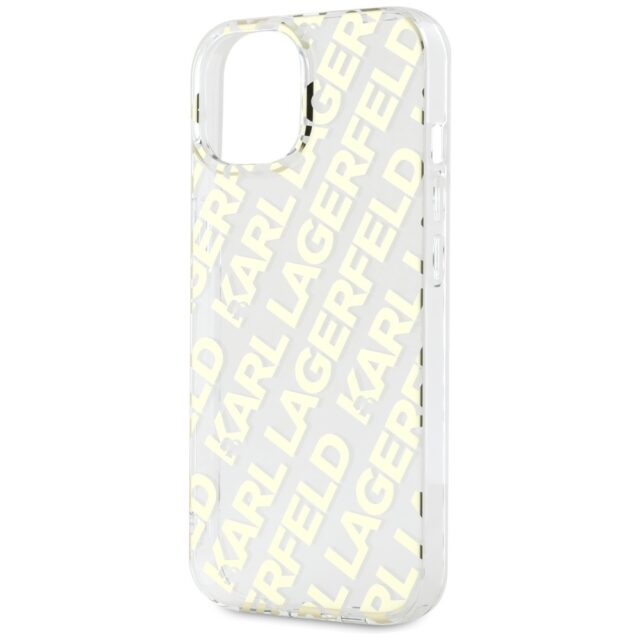 Karl Lagerfeld KLHCP15SHKFOEMD iPhone 15 / 14 / 13 6.1" gold hardcase IML Fullover  Logo - imagine 6