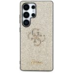 Case Guess Fixed Glitter Big 4G Metal Logo to Samsung Galaxy S25 Ultra gold - imagine 3