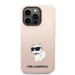 Karl Lagerfeld KLHCP14LSNCHBCP iPhone 14 Pro 6,1" hardcase pink Silicone Choupette - imagine 3