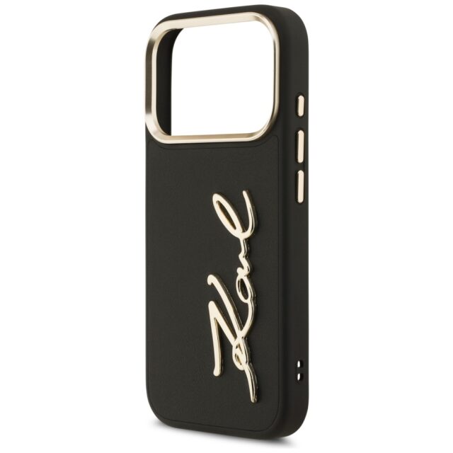 Karl Lagerfeld Karl Script Logo Case for iPhone 17 Pro Black - imagine 6