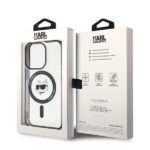 Karl Lagerfeld KLHMP15LHCHNOTK iPhone 15 Pro 6.1" transparent hardcase IML Choupette`s Head MagSafe - imagine 8