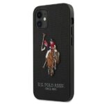 US Polo USHCP12SPUGFLBK iPhone 12 mini 5,4" black Polo Embroidery Collection - imagine 2