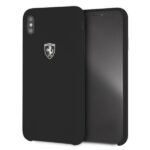 Ferrari Hardcase FEOSIHCI65BK iPhone Xs Max black Silicone Off track - imagine 2