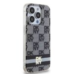 DKNY DKHMP13LHCPTSK iPhone 13 Pro / 13 6.1 inch black hardcase IML Checkered Mono Pattern & Printed - imagine 4