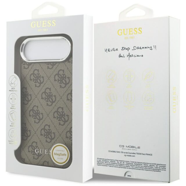 Case Guess 4G Classic Logo MagSafe for iPhone Air brown - imagine 8