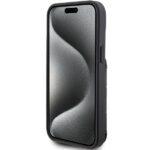 Karl Lagerfeld KLHCP15SSAKCNSCK iPhone 15 / 14 / 13 6.1" black hardcase Saffiano Cardslots and - imagine 5