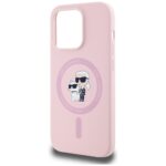 Case Karl Lagerfeld Silicone Karl&Choupette MagSafe for iPhone 14 Pro Max pink - imagine 6