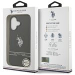 US Polo DH and Bottom Stripe Logo MagSafe Case for iPhone 17 Black - imagine 8