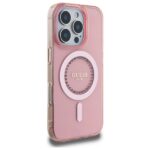 Guess GUHMP16LPFTDTEP iPhone 16 Pro 6.3" pink hardcase IML Rhinestones MagSafe - imagine 4