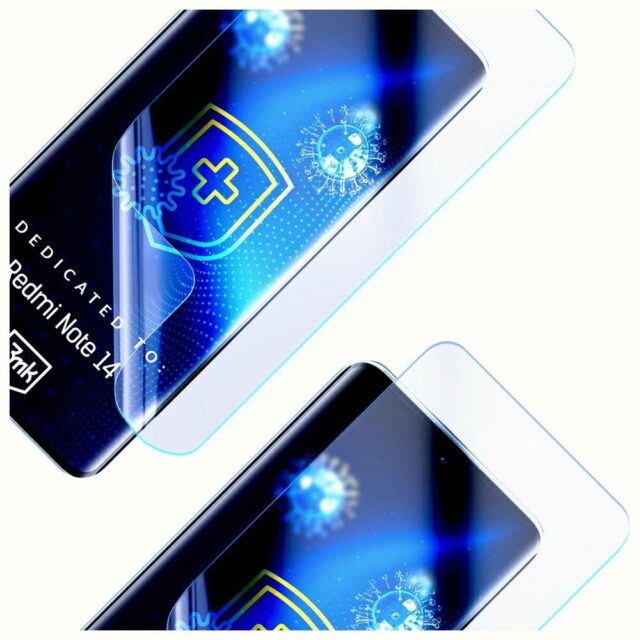 3MK SilverProtect+ Wet-Mount Antimicrobial Film for Redmi Note 14 4G - imagine 5
