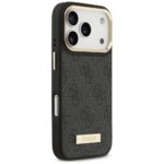 Guess 4G Logo Plate MagSafe Case for iPhone 17 Pro Black - imagine 4