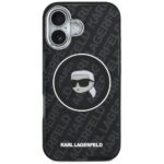 Case Karl Lagerfeld IML Karl Head Logo   MagSafe for iPhone 17 Pro black - imagine 3