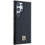 DKNY DKHMS24LPSHRPSK S24 Ultra S928 black hardcase Leather Pattern Metal Logo MagSafe - imagine 4