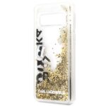Karl Lagerfeld KLHCS10ROGO S10 G973 black & gold hard case Glitter - imagine 3