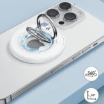 SODI Double-Sided Magnetic Ring Stand BM-350 white MagSafe - imagine 4