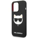 Karl Lagerfeld KLHMP14XSLCHBK iPhone 14 Pro Max 6,7" hardcase black Silicone Choupette Head Ma - imagine 6