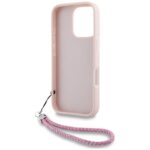 Case Karl Lagerfeld Quilted Initial Logo & Chain Strap for iPhone 16 Pro pink - imagine 6