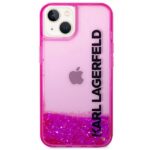 Karl Lagerfeld KLHCP14SLCKVF iPhone 14/ 15 / 13 6,1" pink hardcase Liquid Glitter Elong - imagine 3