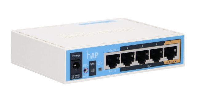 MikroTik hAP | WiFi Router | RB951Ui-2nD, 2,4GHz, 5x RJ45 100Mb/s - imagine 4