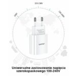 USAMS Wall Charger 1xUSB T18 2.1A (only head) white Fast Charging CC075TC01 - imagine 2